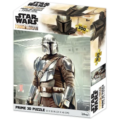 Afbeelding van Star Wars: The Mandalorian Mando Puzzel 200 stk 46x31 cm met 3D lenticulair effect