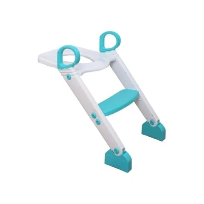 Afbeelding van Dreambaby Step Up Potty Training Toilet Topper 2 niveaus verstelbaar Aqua Model G6015, Aqua/Wit, 1 Count (Pack van 1)