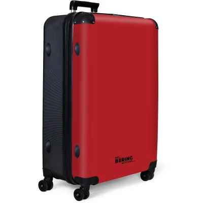 Afbeelding van NoBoringSuitcases.com® Koffer groot Reiskoffer lichtgewicht Rood Effen Rolkoffer met 4 wielen Grote trolley XL 98 liter bagage