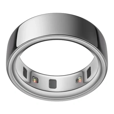 Afbeelding van OURA ring 4 zilver maat 10 slimme eerste maatset slaaptracking draagbaar hartslag fitnesstracker Batterijduur tot 8 dagen
