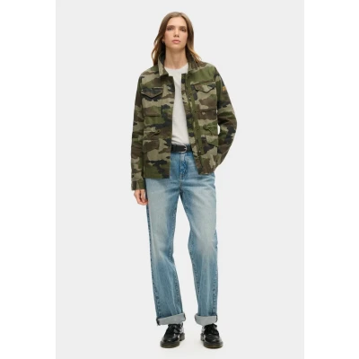 Afbeelding van Superdry Military M65 Lichte jas, Dames, Maat: 40, French camo green