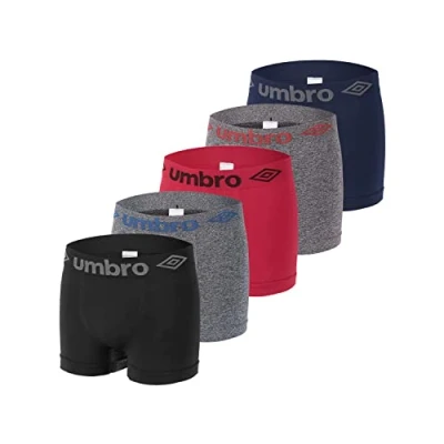 Afbeelding van Umbro Naadloze boxershorts voor heren, anti irritatie en ademend (5 stuks), A1, L/XL