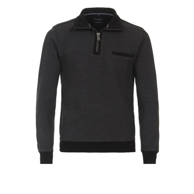 Afbeelding van Casa Moda Pullover Antraciet maat XXL Heren Trui met Regular fit Pasvorm Katoen Suitable Herenkleding