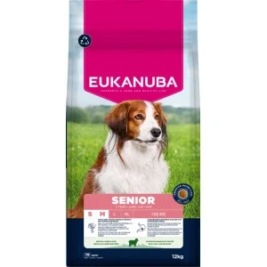 Afbeelding van Eukanuba Senior Small Medium met lam &amp; rijst hondenvoer 12 kg