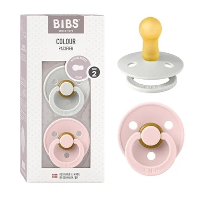 Afbeelding van Bibs 2 Fopspeen Duo Haze/blossom