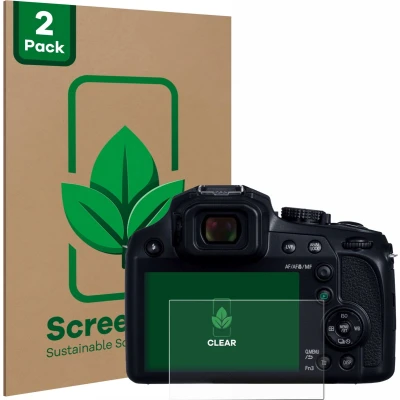 Afbeelding van ScreenLeaf Screenprotector voor Panasonic Lumix DC FZ82D Duurzame schermbescherming Folie Beschermfolie transparant (2 Stuks)