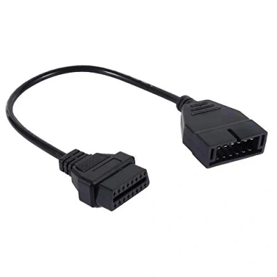 Afbeelding van GM OBD1 12 Spelden aan OBD2 16 Pins Kenmerkende Hulpmiddelschakelaar Adapter Kabel voor voertuigen.