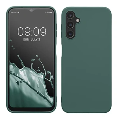 Afbeelding van kwmobile telefoonhoesje geschikt voor Samsung Galaxy A14 5G Hoesje smartphone Back cover in blauwgroen
