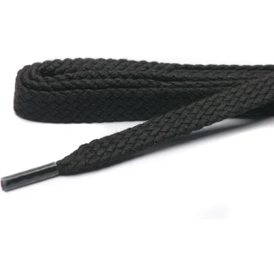 Afbeelding van Cordial schoenveters zwart plat veterlengte 90 cm 5 7 gaatjes