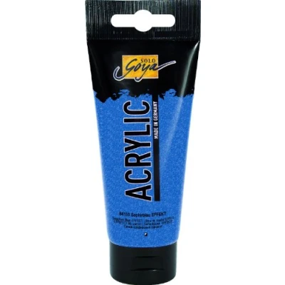 Afbeelding van Solo Goya Saffierblauwe Glitter Effect Acrylverf 100ml tube Hoge kwaliteit A merk