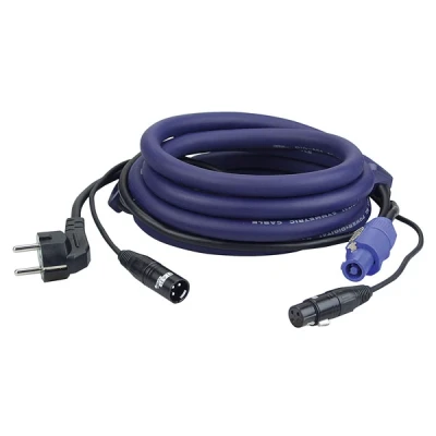 Afbeelding van DAP FP0620 Schuko/XLR m Powercon/XLR F 20 LICHT voeding /signaalkabel