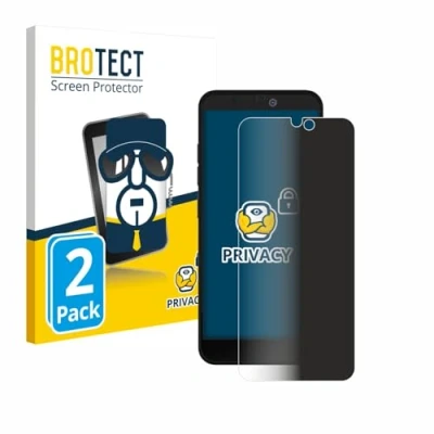 Afbeelding van BROTECT (2 Stuks) Privacy Schermbeschermer voor Fairphone 3 Plus [Anti Spy, Screen Protector, Blue Light Filter]
