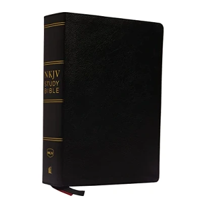 Afbeelding van NKJV Study Bible, Premium Bonded Leather, Black, Comfort Print: The Complete Resource for Studying God&#039;s Word