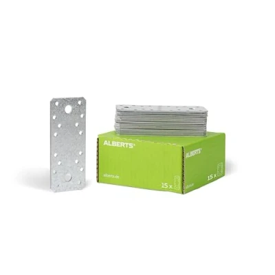 Afbeelding van Alberts 339050 Verbindingsplaat sendzimir verzinkt 133 x 55 mm set van 15