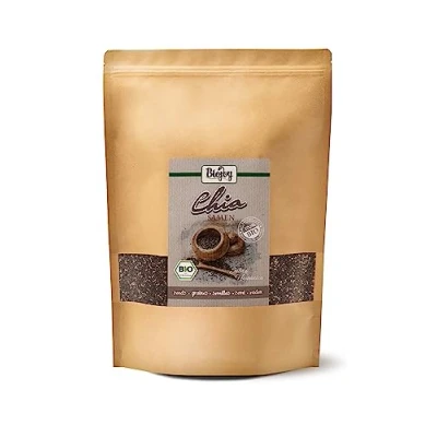 Afbeelding van Biojoy BIO Chiazaad heel (2 kg), Zwarte Chia Zaden (Salvia hispanica)