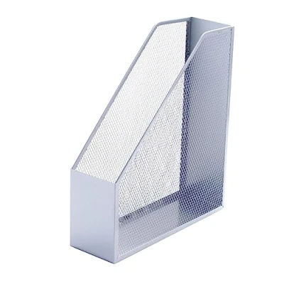 Afbeelding van Q Connect KF00845 tijdschriftencassette metaaldraad zilver