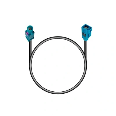 Afbeelding van Vecys FAKRA Z adapterkabel 25 cm 9,84 inch verlengkabel Universum stekker naar bus antenne adapter RG 174 type kabel voor universele GPS antennes, navigatiesysteem DAB