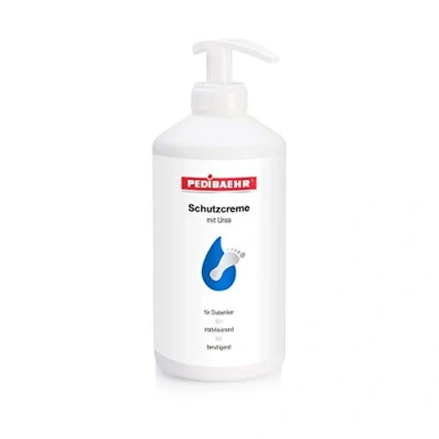 Afbeelding van pedibaehr schutzcrème voetcrème voor diabetici met ureum en hyaluron, 500 ml pomp