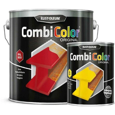Afbeelding van rust oleum combicolor hoogglans ral 6001 smaragd groen 250 ml