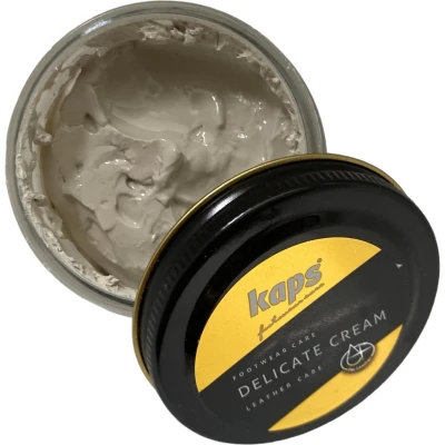 Afbeelding van Kaps Schoencreme schoensmeer verzorgt het leer en geeft glans (140) Ijs 50ml