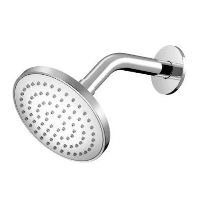 Afbeelding van HotBath Mate hoofddouche inclusief wandarm 13cm rond Chroom.hoogglans