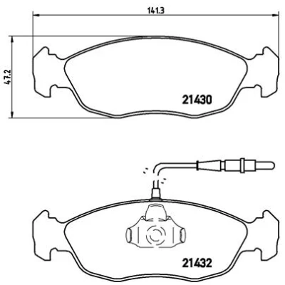 Afbeelding van Brembo Remblokset P 61 054