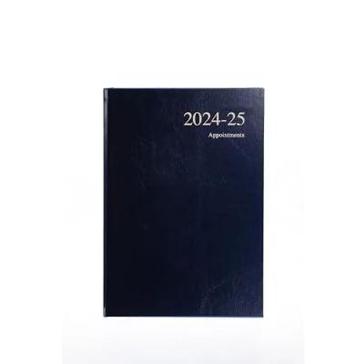 Afbeelding van Collins Essential A5 Academisch Jaar 2024 25 Dagboek Donkerblauw Middeljaar Academische Planner voor Studenten en Leraren ESSA51M.65 2425 juli tot 2025