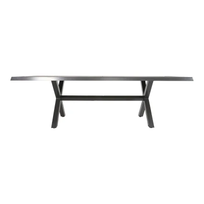 Afbeelding van Lesli Living Tafel Castilla Negro met Kruispoot 243x103cm