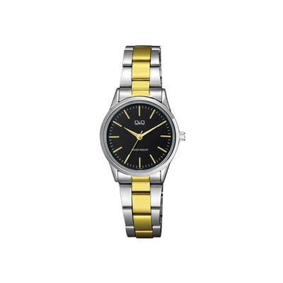 Afbeelding van Q &amp; Dames Q&amp;Q dameshorloge met bicolor band Horloge Staal 30 mm