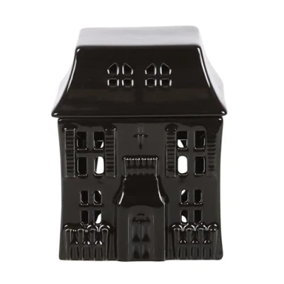 Afbeelding van Gothic Decor Oliebrander Spookhuis Theelichthouder voor griezelige stijl woondecoratie en schaduwen oliewarmer Creëer een betoverende sfeer met deze kandelaar