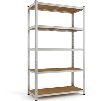Afbeelding van Monzana Stellingkast Metaal incl. 5 MDF Planken tot 350kg Zilver