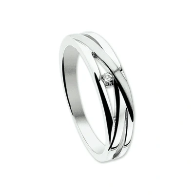Afbeelding van Witgouden ring met 0.03 crt