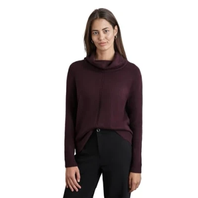 Afbeelding van STREET ONE trui met col, Enigma Red, 40