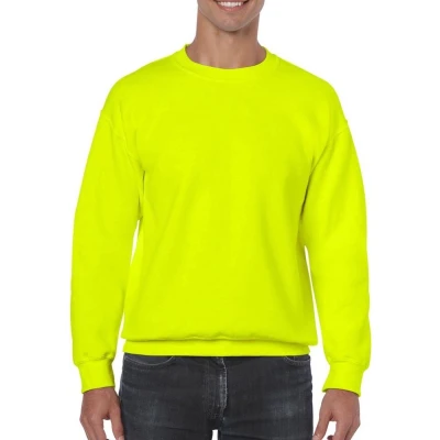 Afbeelding van Gildan Zware Blend Unisex Adult Crewneck Sweatshirt voor volwassenen (Veiligheid Groen)