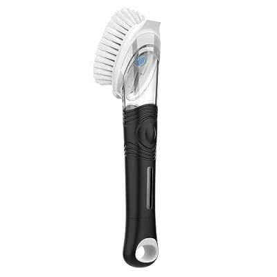 Afbeelding van MR.SIGA Gootsteenborstel met afwasmiddeldispenser, keukenborstel voor potten, pannen, gootsteenreiniging