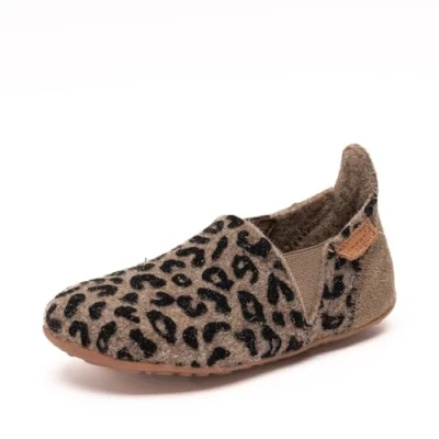 Afbeelding van Bisgaard Sailor Wool sneakers, bruin/luipaard, 32 EU, Brown luipaard., EU