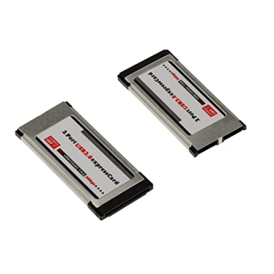 Afbeelding van Express kaart 34 mm EXPRESSCARD naar USB 3.0 2 poorten SUPERSPEED 5G CHIPSET FL1100 vlak