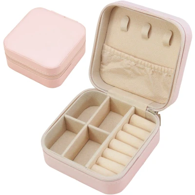 Afbeelding van Juwelendoos Moederdag Cadeautje Opbergbox Sieradenorganizer 10cm x 5cm Lichtroze