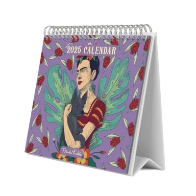 Afbeelding van Grupo Erik Kalender 2025 Frida Kahlo Bureaukalender 12 maanden met fsc certificaat