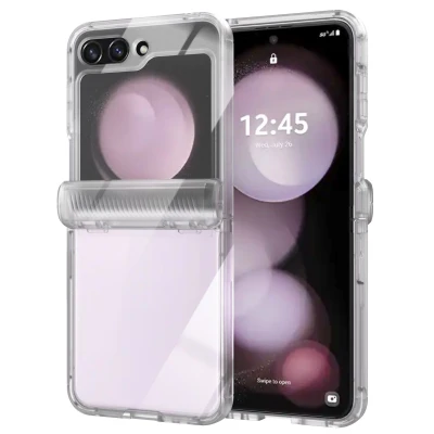 Afbeelding van Samsung Galaxy Z Flip 5 Hoesje Kunststof Accezz Hardcase/Backcover Transparant Telefoonhoesje Shockproof/Valbescherming