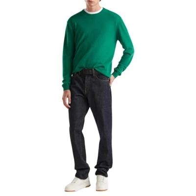 Afbeelding van United Colors of Benetton Crewneck Plain Regular FIT Trui, Heren, Maat: Large, Green