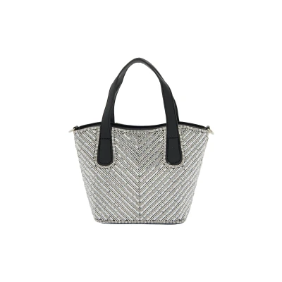 Afbeelding van faina Handtas, Dames, Maat: One Size, Black silver