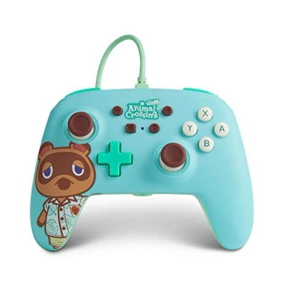 Afbeelding van Verbesserter Kabelgebundener PowerA Controller für Nintendo Switch Animal Crossing: Tom Nookgamepadkabelgebundener Videospiel Controllergaming