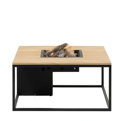 Afbeelding van Loft 100 black frame teak top Cosi