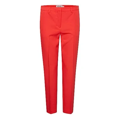 Afbeelding van ICHI Ixlexi PA3 Chino, Dames, Maat: 42, Poppy red