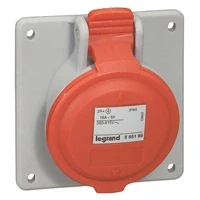 Afbeelding van LEGRAND CEE INBOUW CONTACTDOOS 400V 16A 3P+A IP44 P17 TEMPRA PRO