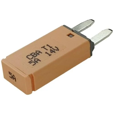 Afbeelding van Hansor CBA1 0514 Zekerautomaat, standaard platte zekering, 5 A, bruin, 1 stuks