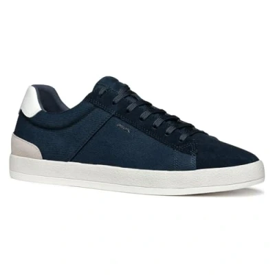 Afbeelding van Geox U Serifos Sneakers laag, Heren, Maat: 46, Navy Leer en textiel