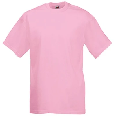 Afbeelding van Fruit of the Loom Valueweight T shirt voor heren, Roze., M