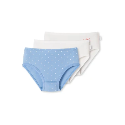 Afbeelding van Schiesser 3ER PACK Slip Blau weiß voor kinderen, Maat: 98,